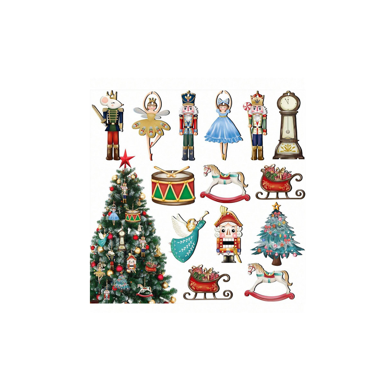 Nutcracker Tree Ornaments (12 piece)