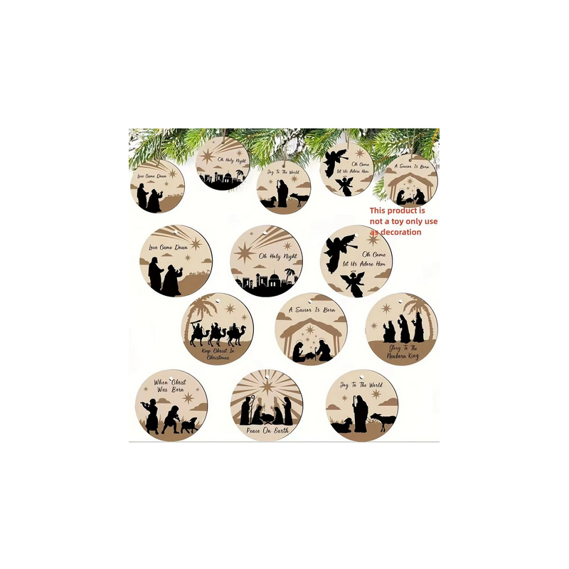 Birth of Jesus Tree Ornaments (9 piece)