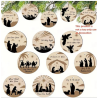 Birth of Jesus Tree Ornaments (9 piece)