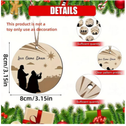 Birth of Jesus Tree Ornaments (9 piece)