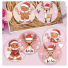 Festive Coasters - Pink Reindeer/Gingerbread Man (6 pieces)