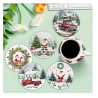 Festive Coasters - Red Pickup (6 pieces)