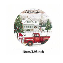 Festive Coasters - Red Pickup (6 pieces)