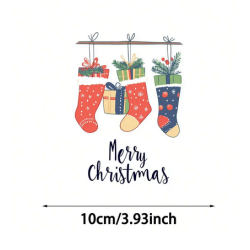 Festive Coasters - Bright Stockings (6 pieces)