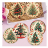Festive Coasters - Nostalgic Trees (6 pieces)