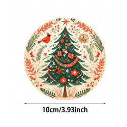 Festive Coasters - Nostalgic Trees (6 pieces)