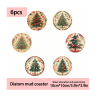 Festive Coasters - Nostalgic Trees (6 pieces)