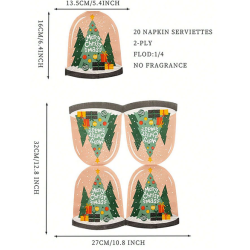 Festive Snow Globe Serviettes (20s)