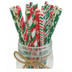 Festive Paper Straws (25s)