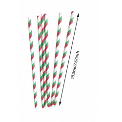 Festive Paper Straws (25s)