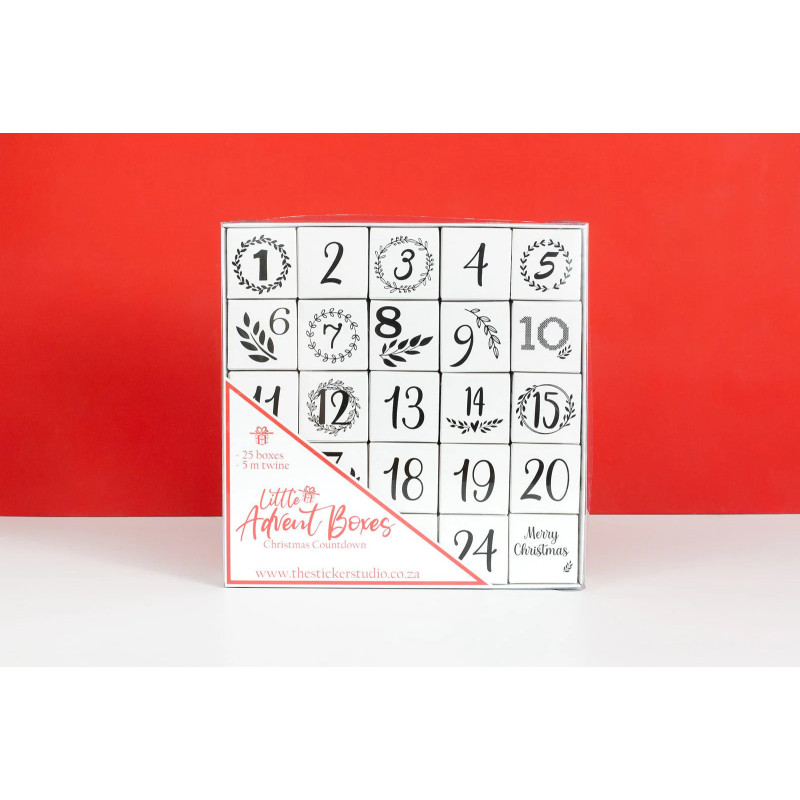 DIY Little Advent Boxes (White)