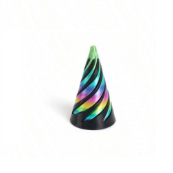 Cone Fidget Toy  - Metallic Rainbow