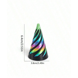 Cone Fidget Toy  - Metallic Rainbow