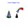 Cone Fidget Toy  - Metallic Rainbow