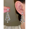 Festive Earrings - Sparkly Tree