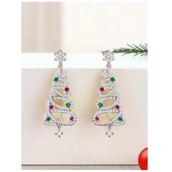 Festive Earrings - Sparkly Tree