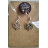Festive Earrings - Silver Snowflakes (Metal)
