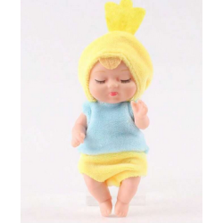 Mini Bathing Baby Doll - Duckling Outfit