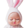 Mini Bathing Baby Doll - Bunny Outfit