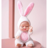 Mini Bathing Baby Doll - Bunny Outfit