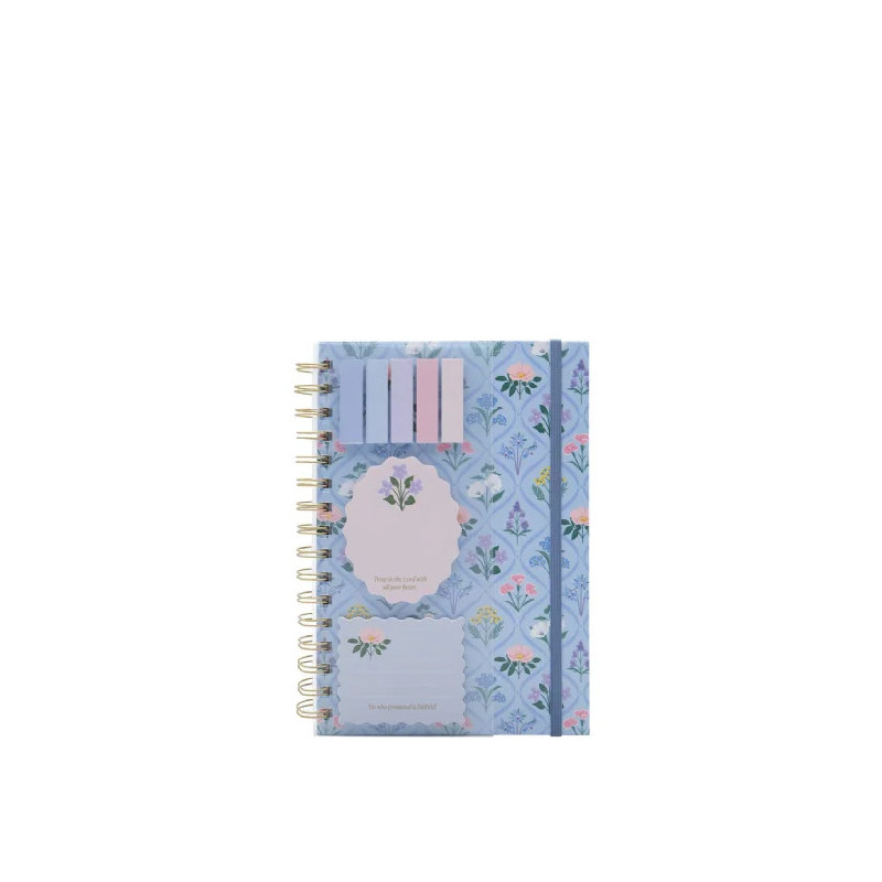 Scripture & Verse - Spiral Notebook with Sticky Notes (A5, lined)