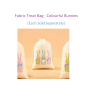 Fabric Treat Bag - Colourful Bunnies (Each)