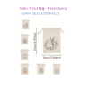 Fabric Treat Bag - Floral Bunny (Each)