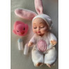 Mini Bathing Baby Doll - Bunny Outfit
