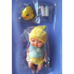 Mini Bathing Baby Doll - Duckling Outfit