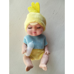 Mini Bathing Baby Doll - Duckling Outfit