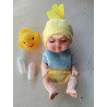 Mini Bathing Baby Doll - Duckling Outfit