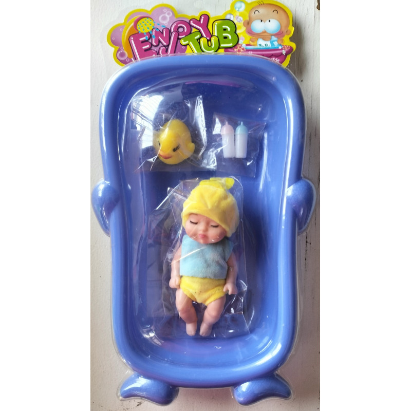 Mini Bathing Baby Doll - Duckling Outfit