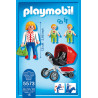 Playmobil Mother with Twin Stroller
