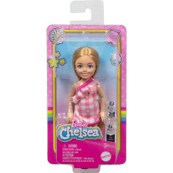 Barbie Chelsea - Blonde with Pink Check Dress
