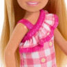 Barbie Chelsea - Blonde with Pink Check Dress