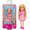 Barbie Chelsea - Blonde with Pink Check Dress