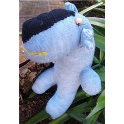 Hope Art Critters - Baby Rhino - Denim