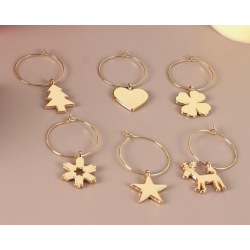 Festive Wine Glass Charms...