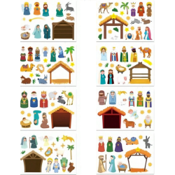 Nativity Sticker Sheet (EACH)