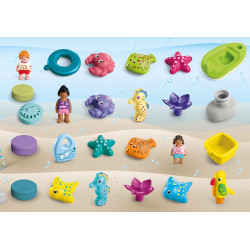 Playmobil Junior & Tinti: Colourful Bath Time Christmas Countdown (24 Pieces)