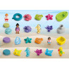 Playmobil Junior & Tinti: Colourful Bath Time Christmas Countdown (24 Pieces)