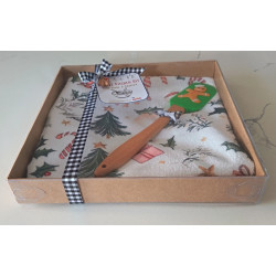 Festive Kitchen Gift Set - Trees & Holly
