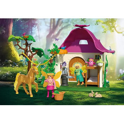 Cozy Fairy Home with Golden Unicorn