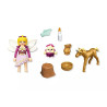 Golden Unicorn Foal with Fairy