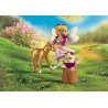 Golden Unicorn Foal with Fairy