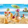 Kids with Sandcastle