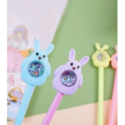 Bunny Gel Pens with Glitter...
