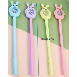 Bunny Gel Pens with Glitter (EACH)