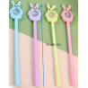 Bunny Gel Pens with Glitter (EACH)