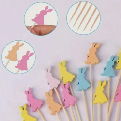 Wooden Bunny Sticks (10 Pack)
